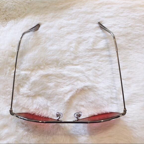 Rosalia Dark Pink Full Rim Aviator Sunglasses - Picture 4 of 10